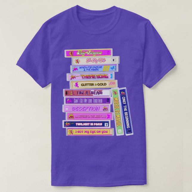 Jem och Hologram Sång Cassettes T Shirt (Design framsida)