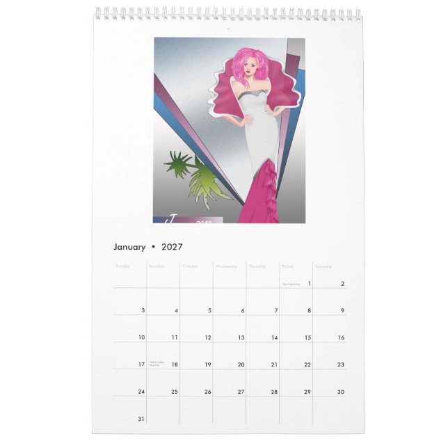 JemCon 2010 modekalender Kalender (Jan 2027)