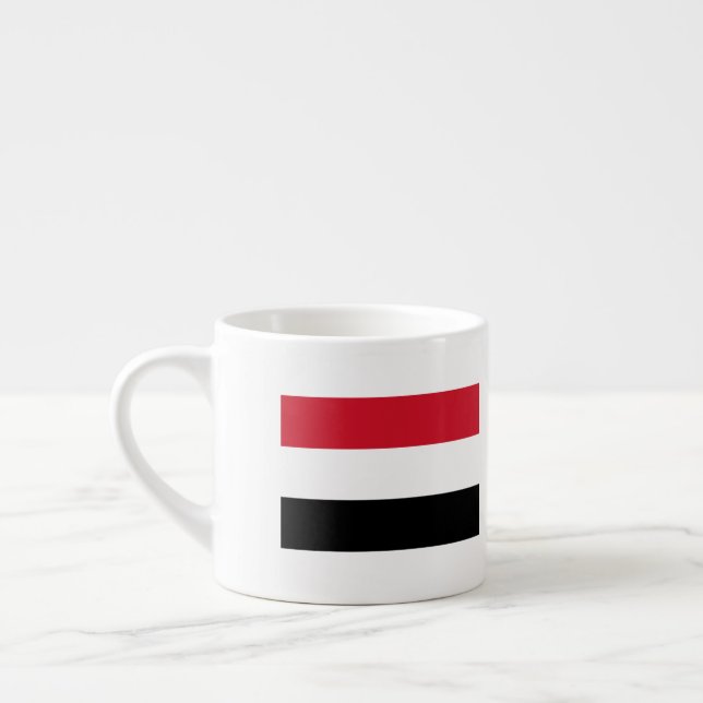 Jemen Flagga Espressomugg (Vänster)