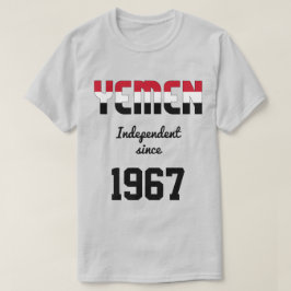Jemen Flagga Independence Firande T Shirt