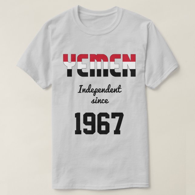 Jemen Flagga Independence Firande T Shirt (Design framsida)