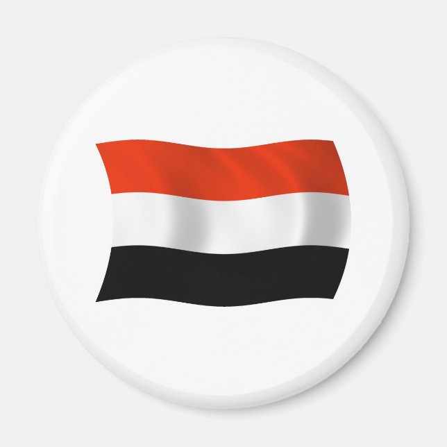 Jemen Flagga Magnet (Framsidan)