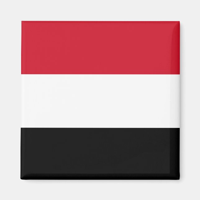Jemen Flagga Magnet (Framsidan)