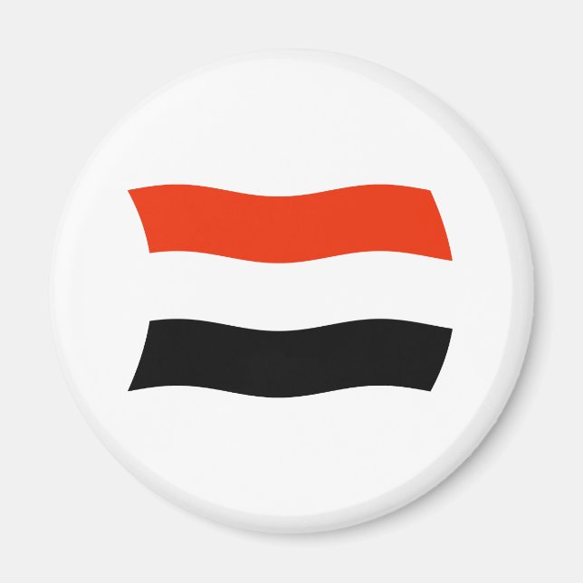 Jemen Flagga Magnet (Framsidan)