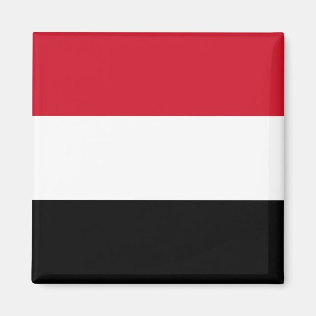 Jemen Flagga Magnet (Framsidan)
