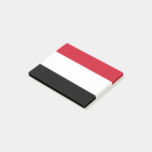Jemen Flagga Post-it Block