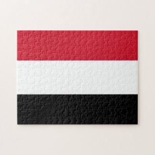 Jemen - Flagga - Pussel