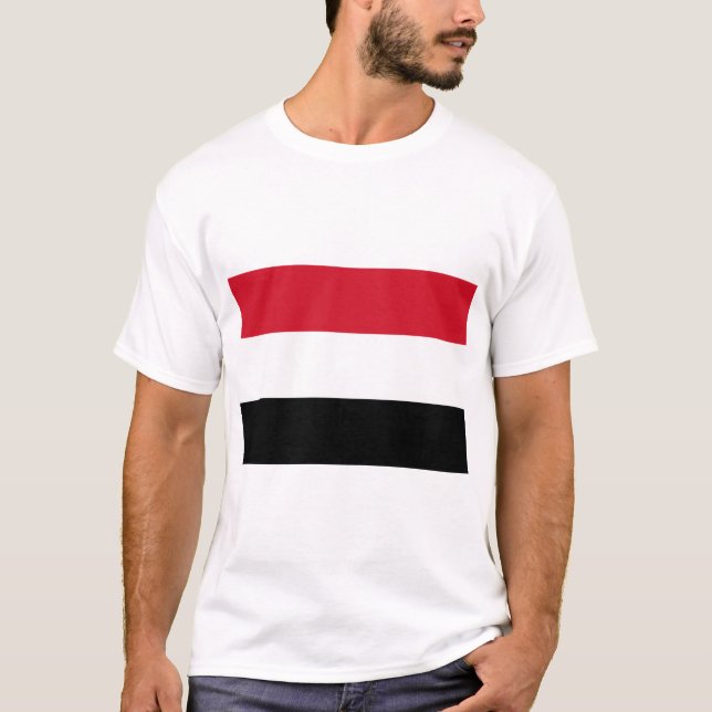 Jemen Flagga T Shirt (Framsida)
