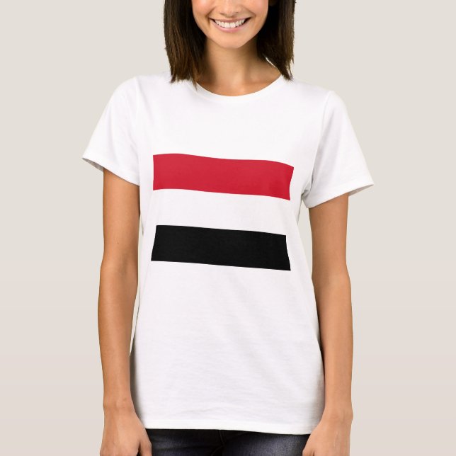 Jemen Flagga T Shirt (Framsida)