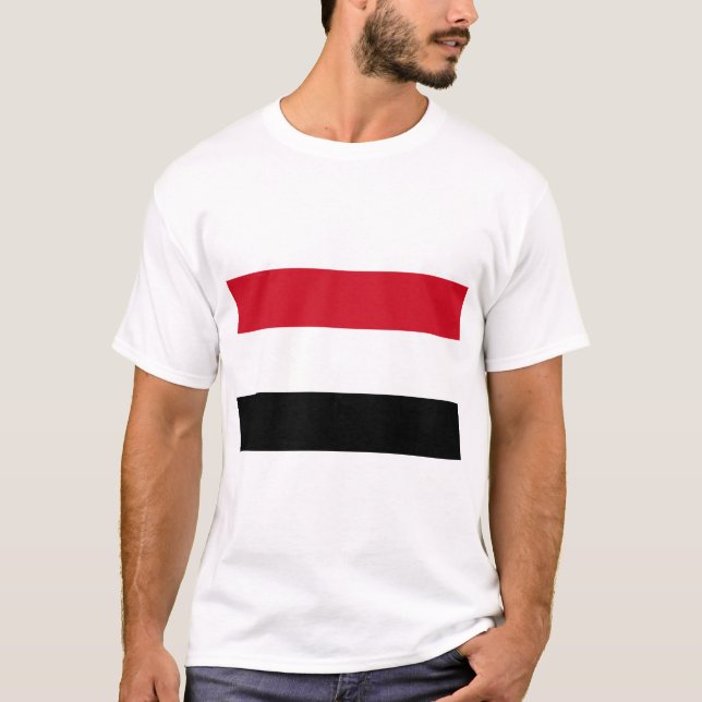 Jemen Flagga T Shirt (Framsida)