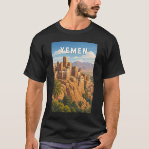 Jemen Illustration Resa Konst Vintage T Shirt