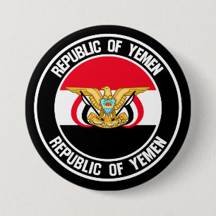 Jemen Rund Emblem Knapp