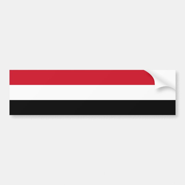 Jemens flagga bildekal (Framsidan)