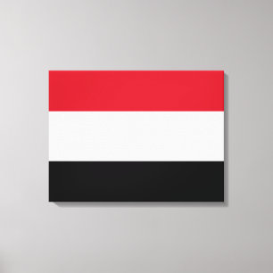 Jemens flagga canvastryck