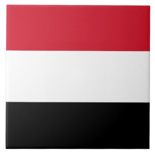 Jemens flagga kakelplatta