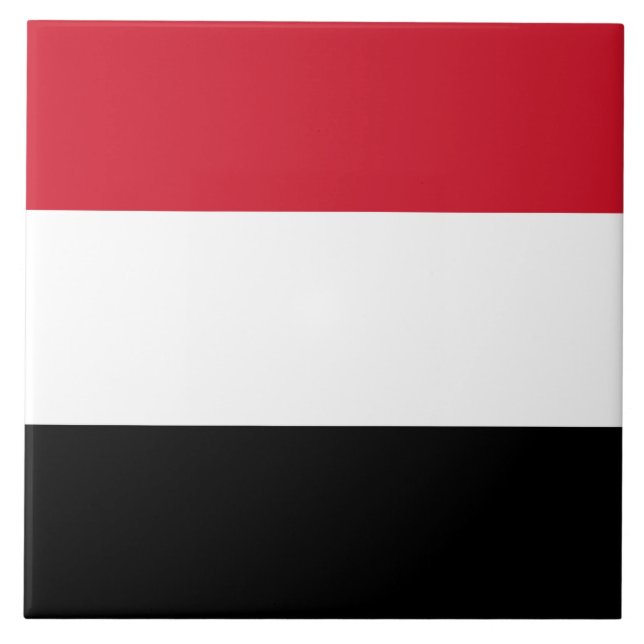 Jemens flagga kakelplatta (Framsidan)
