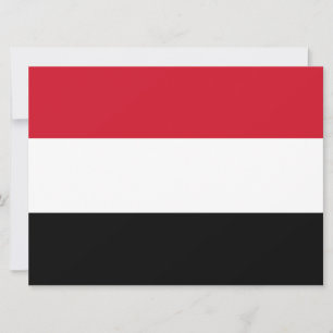 Jemens flagga kort