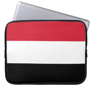 Jemens flagga laptop fodral