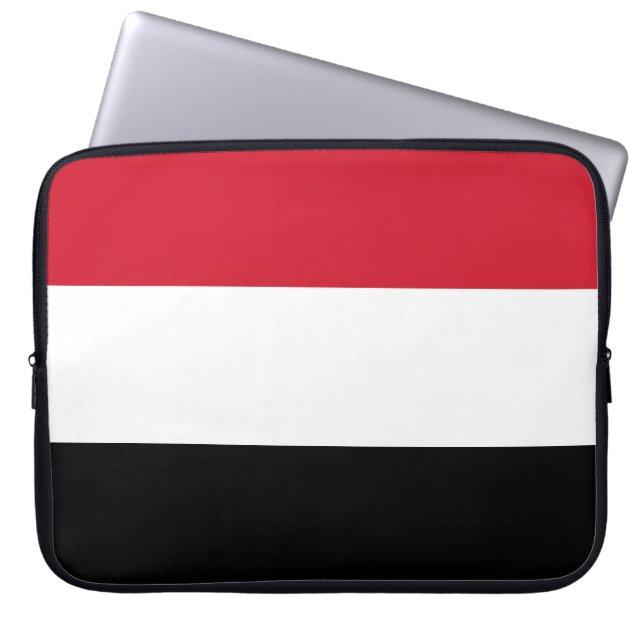 Jemens flagga laptop fodral (Framsidan)