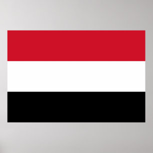 Jemens flagga poster