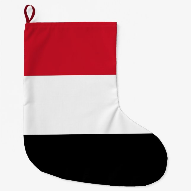 Jemens flagga stor julstrumpa (Framsidan)