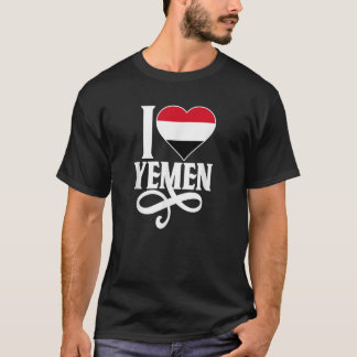 Jemens pride I kärlek Jemen flagga t shirt