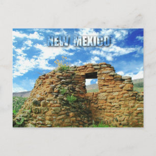 Jemez Pueblo Ruins, Jemez State Monument, NM Vykort
