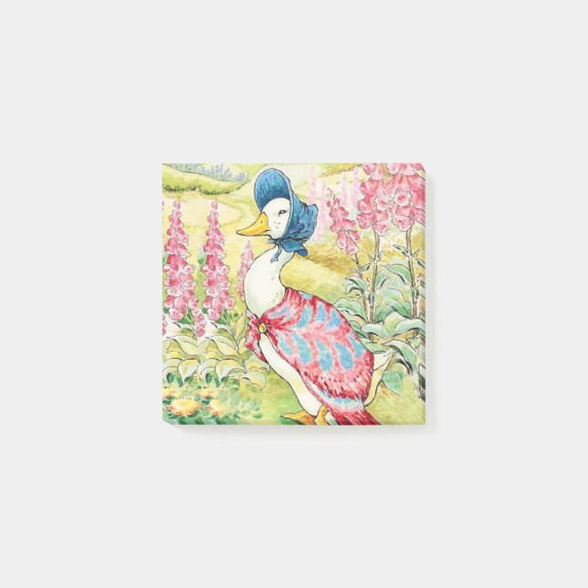 "Jemima Puddle Anka" av Beatrix Potter Post-it Block (Framsida)