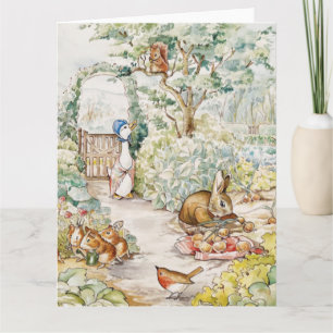 Jemima Puddle Anka i Mc Gregors Garden Kort
