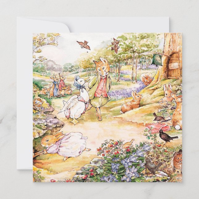 Jemima Puddle Duck Inbjudningar (Framsida)