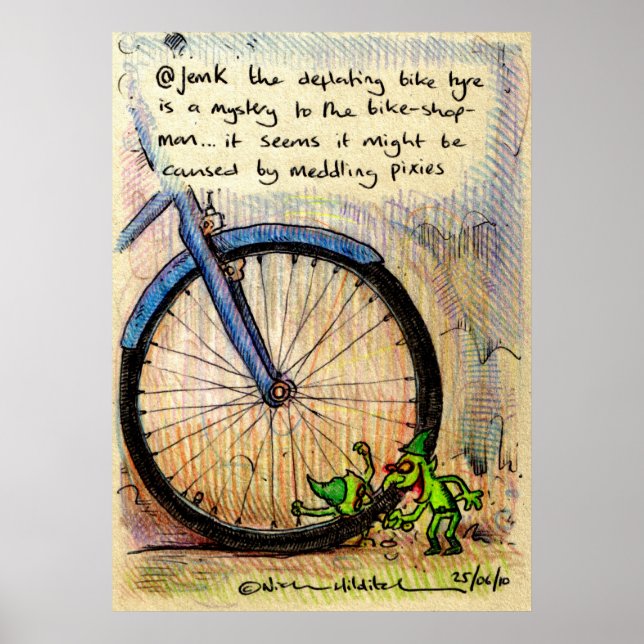 @jemK irkafirka print Poster (Framsidan)