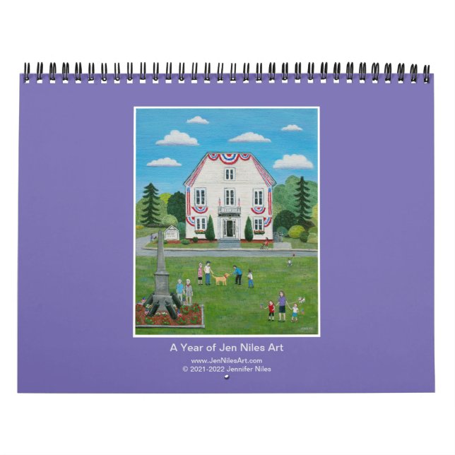 Jen Niles Art 12-månaders väggkalender Kalender (Omslag)