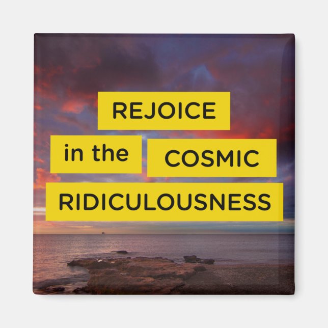 Jen Sincero Badass Motivational Quote Magnet (Framsidan)