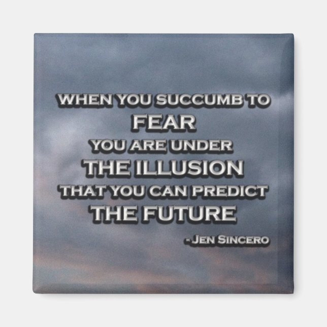 Jen Sincero Badass Motivational Quote Magnet (Framsidan)