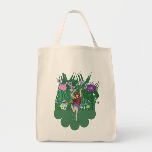 Jen the Dancing Flower Fairy Bag Tygkasse (Framsidan)
