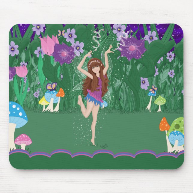 Jen the Dancing Flower Fairy Mousepad Musmatta (Framsidan)