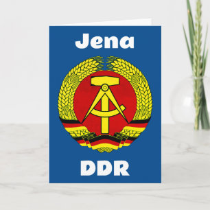 Jena, DDR, Jena, Tyskland (Öster German GDR Ossi) Kort