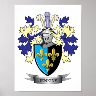 Jenkins Family Crest Jackar om Arm Poster