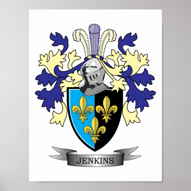 Jenkins Family Crest Jackar om Arm Poster (Framsidan)