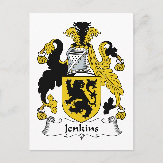 Jenkins Family Crest Vykort (Framsida)