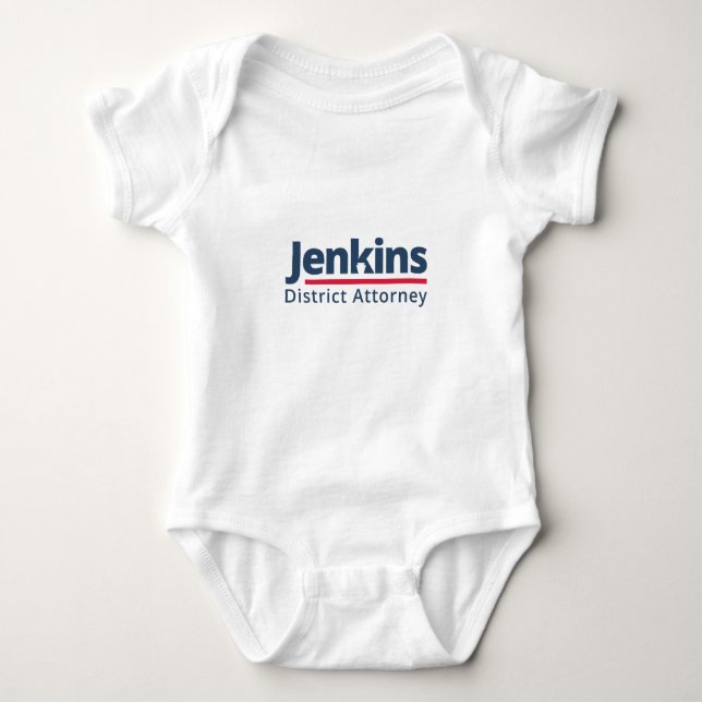 Jenkins för allmän åklagare lurar romperen t shirt (Framsida)