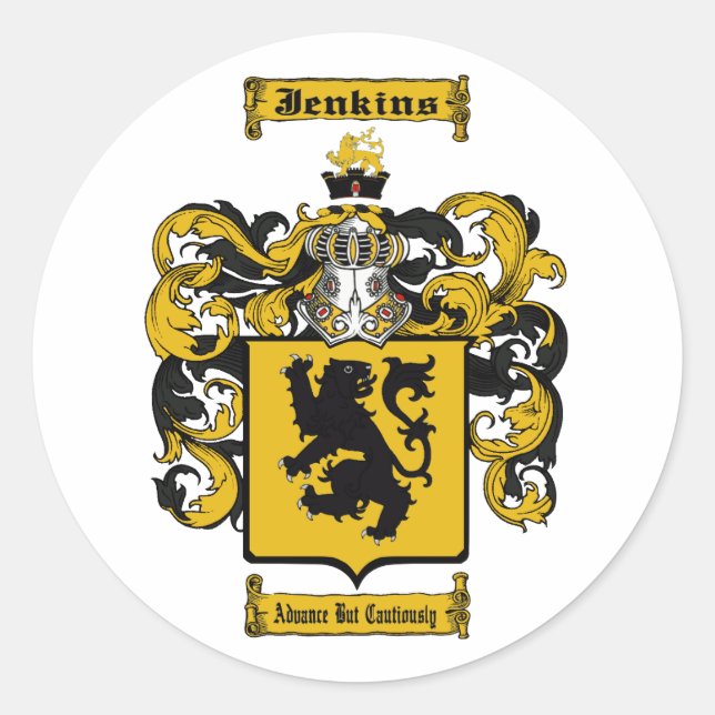 Jenkins Runt Klistermärke (Framsida)