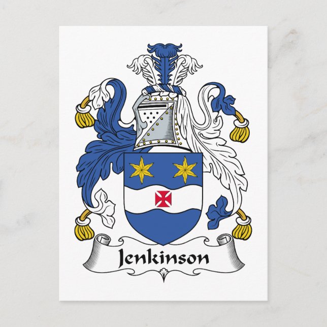 Jenkinson Family Crest Vykort (Framsida)