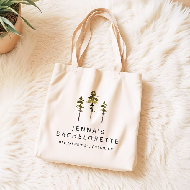 JENNA Gräs Träd Camp Mountain Bachelorette Tygkasse (Skapare uppladdad)