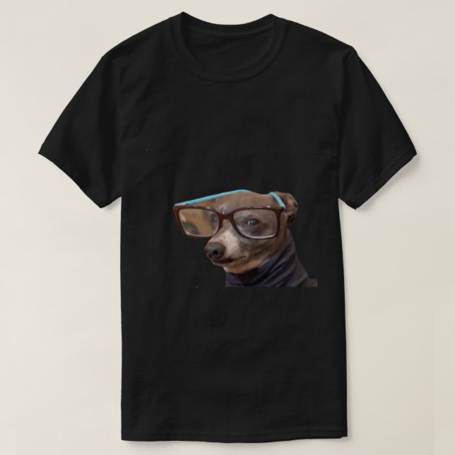 Jenna Marbles_ hund Kermit med glasögon T Shirt (Design framsida)