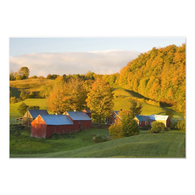 Jenne Farm i Woodstock, Vermont. Höst. 2 Fototryck (Framsidan)