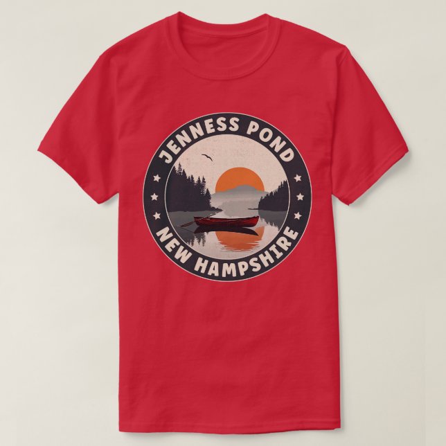 Jenness Pond New Hampshire Sunset T Shirt (Design framsida)
