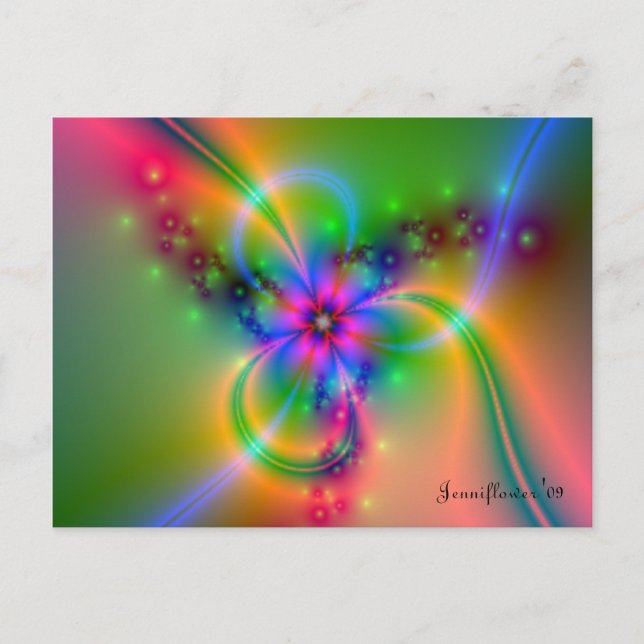 Jenniblomma #7 vykort (Framsida)