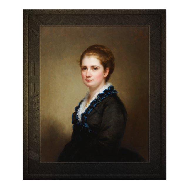 Jennie Walters Delano av George August Baker Jr. Fototryck (Framsidan)