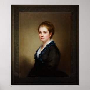 Jennie Walters Delano av George August Baker Jr. Poster